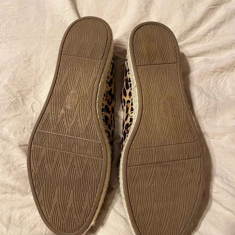 Like New Dr. Scholl's Find Me Espadrille Slip On tan/black leopard print…